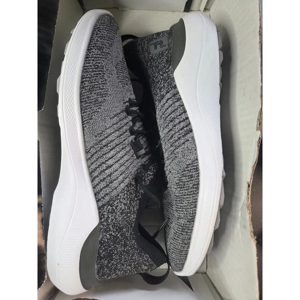 FootJoy Flex XP Womens Golf Shoes 95336 Gray Black Waterproof Spikeless Size 8.5